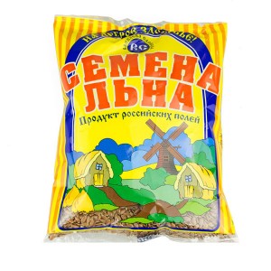Льна семена 200 г, т. з. "Василева Слобода", пакет