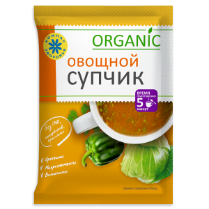 Суп-пюре "Овощной", 30 г, марка "Компас Здоровья"