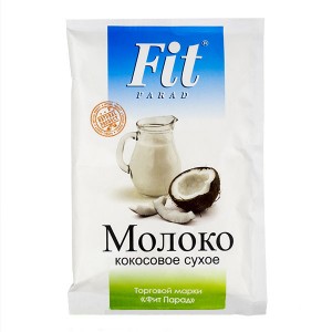 Молоко кокосовое сухое, 35 г, т. м. "ФитПарад®", пакет-саше